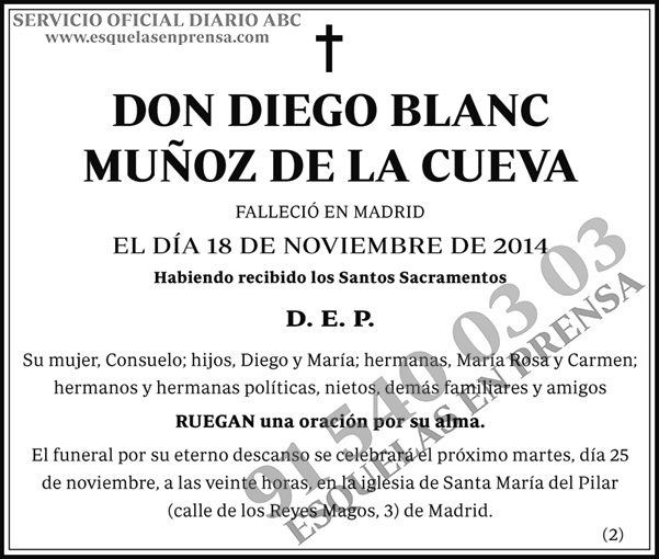 Diego Blanc Muñoz de la Cueva